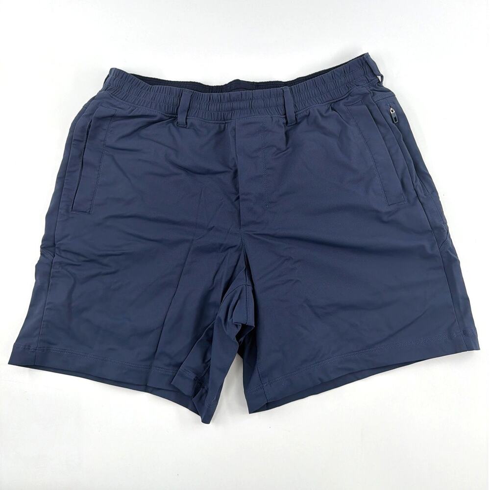 Birddogs Men's Flat Front Shorts in Navy with Black Liner - Picture 4 of 10